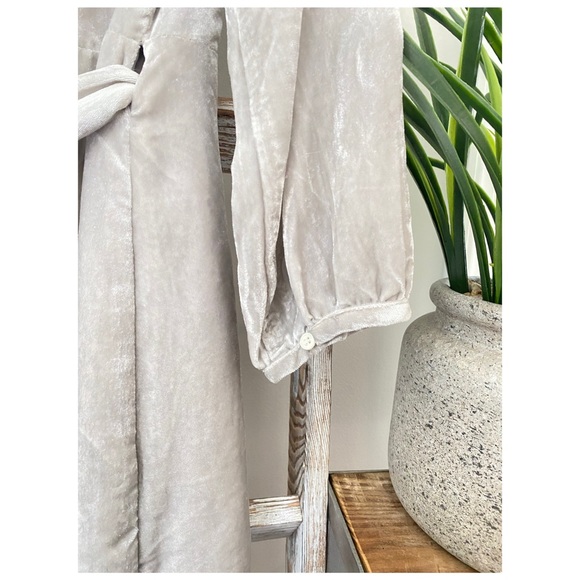 J. Crew • Silver Velvet Dress • Size 2 - Picture 5 of 6